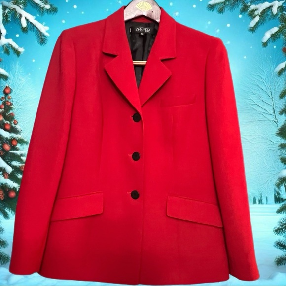 Kasper Women's Red Jacket - Picture 1 of 8